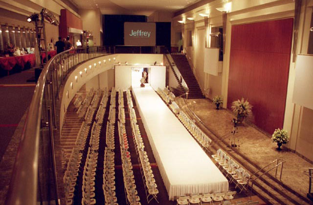 Fashion runway staging at Jeffrey event